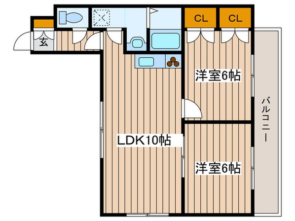 ハイグレード美園の物件間取画像